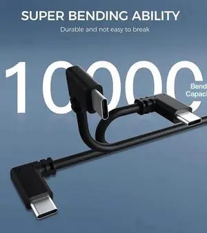 USB C to C VR Link Cable for Oculus Quest 2, 16FT/5M High Speed Data Transfer Type C Replacement Charging Cable, USB C to USB C 3.0 Fast Charger Cord for Oculus Quest 2/1 (Black, 5M)