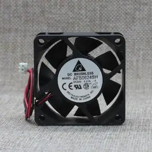 Delta 6CM 6 cm 6025 24V AFB0624SH 0.21A inverter fan cooling fan 2-Wire 2-pin 6000rpm Delta 6CM 6 cm 6025 24V AFB0624SH 0.21A inverter fan cooling fan 2-Wire 2-pin 6000rpm