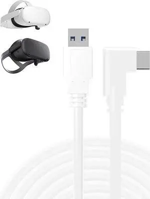 for Oculus Quest 2 VR Headset Link Cable 16ft, USB 3.0 to USB C High Speed Data Transfer & Fast Charging Cable, USB C 3.2 Gen 1 Extension Cable for VR Headset and Gaming PC (16feet, 5M)