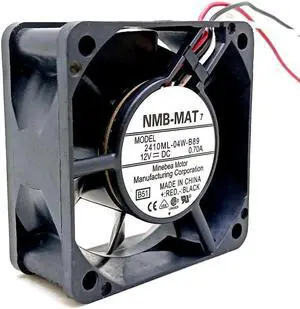 60mm 12V High Speed Cooling Fan,2410ML-04W-B89 2410ML-04W-B80 NMB 60X60X25mm 6cm 6500RPM for Server Power Supply PSU Cooler
