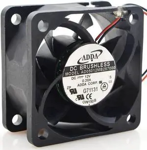 1pcs AD05012MB257000 for ADDA high air volume fan 12V 5025 50mm 0.20A Dual ball bearing cooling fan 1pcs AD05012MB257000 for ADDA high air volume fan 12V 5025 50mm 0.20A Dual ball bearing cooling fan