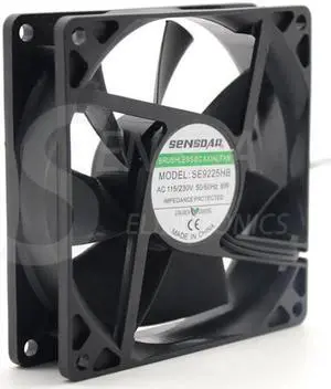 ec centrifugal fan motor 92*92*25 mm 92mm 9.2cm double voltage 115V 230V axial 6W 2800RPM 55.2CFM high speed case cooling fan