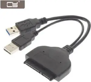 USB 3.0 to SATA 22 Pin 2 5" Hard Disk Driver Adapter with USB 2.0 Power Cable USB 3.0 to SATA 22 Pin 2 5" Hard Disk Driver Adapter with USB 2.0 Power Cable
