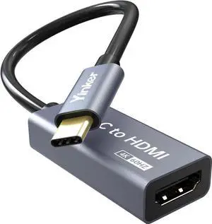 4K USB C to HDMI Adapter Type-C to HDMI Adapter (4K@60Hz) HDMI Converter (Thunderbolt 3/4 Compatible) with MacBook Pro/Air iPad Pro iPhone 15 Series Galaxy Chromebook...