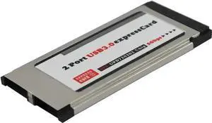 PCI Express to USB 3.0 Dual 2 Ports PCI-E Express Card Adapter for NEC 34MM Slot ExpressCard Converter 5Gbps PCMCIA Laptop PC