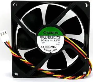 New Original for SUNON KDE1209PTV3 DC12V 1.2W 92x92x25MM 9cm 3Lines Computer cooling fan