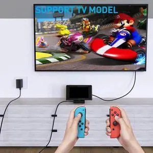 Charger for Nintendo Switch, Switch Charger AC Adapter Power Supply(15V 2.6A, 5FT USB C Cable, Support TV Mode) Fast Charging Kit Compatible with Switch/Switch Lite/Pro Controller/Switch Dock