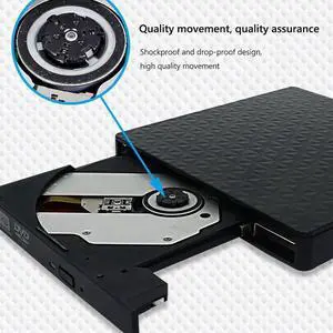 External CD DVD Drive, USB 3.0 & Type-C Slim Portable CD DVD+/-RW Drive External DVD Writer CD Burner Player, External Optical DVD Drive for Laptop, Desktop, Mac, PC, WIN 11/10/8/7/XP/Linux/Vista/OS