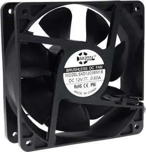 Waterproof 120mm 12cm(120X120X38mm) Cooling Fan DC12V 3600RPM High Airflow ,SXD12038M1B Universal For Home Bathroom Grow Room Ventilation Vent Waterproof 120mm 12cm(120X120X38mm) Cooling Fan DC12V 3600RPM High Airflow ,SXD12038M1B Universal For Home Bathroom Grow Room Ventilation Vent