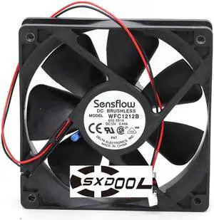 NEW original Delta Sensflow WFC1212B 12cm 12025 temperature control double ball mute case cooling fan