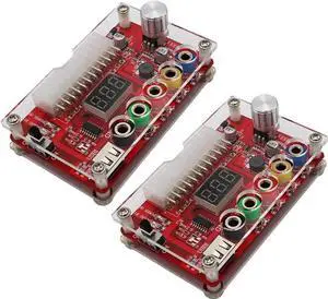 24 Pins ATX Power Supply Breakout Board and Acrylic Case Kit Module Adapter PC Power Connector Support 3.3V/5V/12V 1.8V-10.8V(ADJ) (2pcs) 24 Pins ATX Power Supply Breakout Board and Acrylic Case Kit Module Adapter PC Power Connector Support 3.3V/5V/12V 1.8V-10.8V(ADJ) (2pcs)