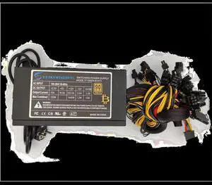 1600w Power Supply For 6 GPU Ethereum Miner Power Supply For Bitcoin Miners Support 6 Graphics Card RX470 RX480 RX570 RX580 PC