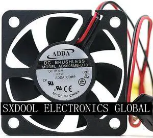 New ADDA AD5005MB-D7B 5V 0.10A 5015 5CM USB connector Ultra-quiet cooling Fan