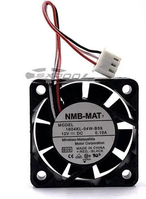 New Original NMB 1604KL-04W-B59 DC12V 0.1A 4010 4CM Double Ball Large Air Volume cooling fan