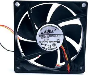 New ADDA AD0812UX-C73 8cm 8020 80*80*20mm DC12V 0.40A server inverter cooling fan