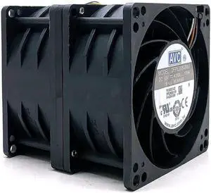 DFPL0880B8U 48V High Speed Powerful DC Cooling Fan for AVC 8080 Violent Automobile Supercharged Double Motor 4.5A 8CM Fans