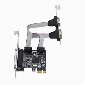 PCI-E 1 Parallel port 2 Serial card pcie to COM9 pin RS232 industrial control serial port expansion card AX99100 chip PCI-E 1 Parallel port 2 Serial card pcie to COM9 pin RS232 industrial control serial port expansion card AX99100 chip
