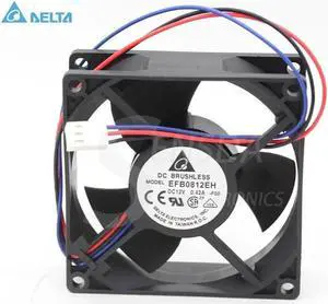 Delta EFB0812EH -F00 FOO 8025 8CM 80MM DC 12V 0.42A 3-pin computer cpu case Server Inverter Cooling fans