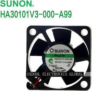 Original SUNON HA30101V3-0000-A99 3CM 3010 12V 0.44W silent magnetic levitation fan 2-wire 2-pin
