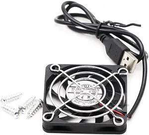 5V ultra-quiet 6CM ultra-thin USB interface, router, power cat, light cat, cooling fan 6010 0.10A 16CFM double ball Backpacking, camping tents to ventilate heat, carry a lightweight fan with you