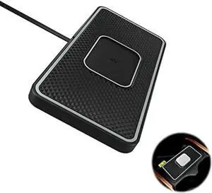 Wireless Charger, 15W Wireless Car Charger Charging pad Fast Wireless Phone Charger Cell Phone Wireless Charger pad Android Non Slip Wireless Charging mat galaxy21/20S9S10S8Note10 (C1P)