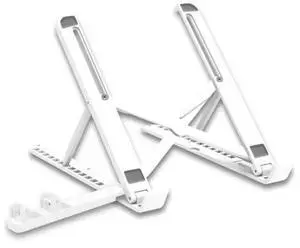 2 In 1 Laptop Mobile Phone Stand Heightening Cooling Stand(White)