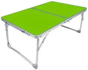 Plastic Mat Adjustable Portable Laptop Table Folding Stand Computer Reading Desk Bed Tray (Green)