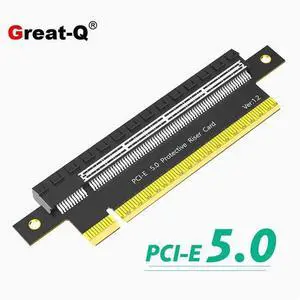 PCI-E5.0 conversion card PCIE 180 degree conversion card Graphics card Increase card Test card 64GB/s