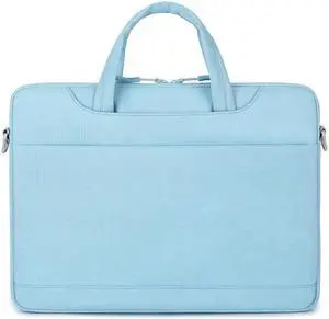 For 13.3-14 inch Laptop Multi-function Laptop Single Shoulder Bag Handbag For 13.3-14 inch Laptop (Light Blue) Black