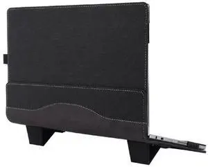 13.3 Inch Leather Laptop Anti-Fall Protective Case With Stand For Samsung Galaxy Book 2 Pro 360 (Black)