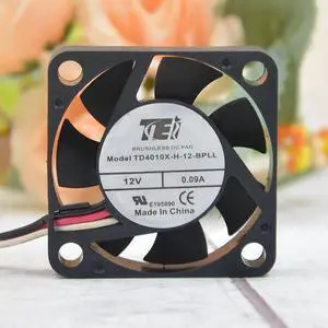 Original TEI TD4010X-H-12-BPLL 4cm 4010 12V 0.09A VCR silent fan