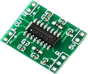 PAM8403 Mini Power Amplifier Board Module 2.5V-5.5V 2 Channels Super Mini Stereo Audio AMP Board Class D 2x3W for Volume Control
