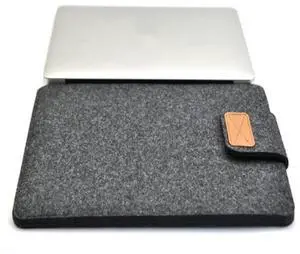Vertical Felt Laptop Bag Tablet Sleeve Bag, Size: 15 Inch 15 Inch (Dark Gray)