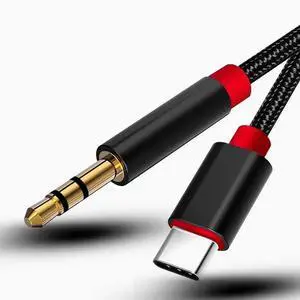 Type-C to 3.5mm for Apple 16 mobile phone car AUX audio cable iPhone15Promax connection cable Car player speaker Car subwoofer plus music adapter