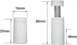 Graphics Card GPU Support Bracket, Adjustable Height GPU Sag Stand Bracket with Magnet and Non-Slip Sheet, GPU Holder for Prevent Universal VGA Graphics Card Sag - 1.0-2.0"- Mini - White