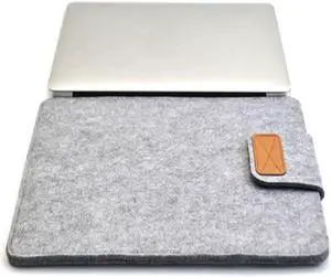 Vertical Felt Laptop Bag Tablet Sleeve Bag, Size: 13 Inch 13 Inch (Light Grey)
