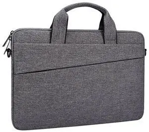 ST03S 15.6 inch Universal Double Side Pockets Wearable Oxford Cloth Soft Handle Portable Laptop Tablet Bag (Space Gray)
