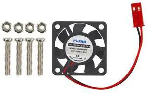 DC 5V 0.2A Mini Computer Case Cooler Cooling Fan with Screws Parts for Raspberry Pi 3B / 2B / B+, Size: 30x30x8mm(Black)