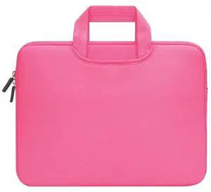 13.3 inch Portable Air Permeable Handheld Sleeve Bag for MacBook Air / Pro, and other Laptops, Size: 34x25.5x2.5cm (Magenta)
