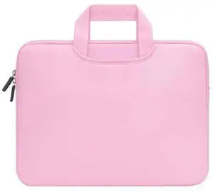 13.3 inch Portable Air Permeable Handheld Sleeve Bag for MacBook Air / Pro, and other Laptops, Size: 34x25.5x2.5cm (Pink)