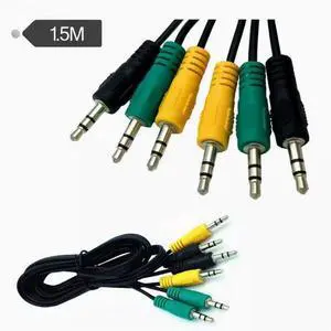 3-in-1 stereo audio cable Car 3.5mm earphones male to female car AUX mobile phone audio box cable 3-in-1 stereo audio cable Car 3.5mm earphones male to female car AUX mobile phone audio box cable