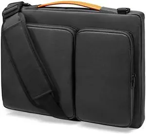 Computer Messenger Shoulder Bag Laptop Sleeve Bag 13.3-14 inch (Black)