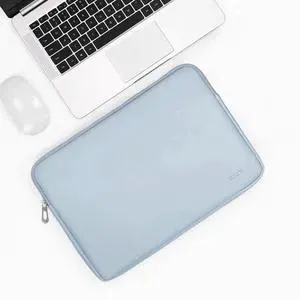 Baona BN-Q001 PU Leather Laptop Bag, Colour: Sky Blue, Size: 11/12 inch Sky Blue 11/12 inch