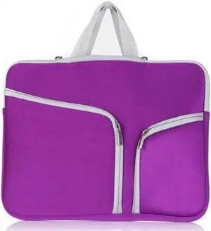 T228 Diving Material Computer Bag Multi-pocket Laptop Liner Bag, Size: 17 Inch 17 Inch (Purple)