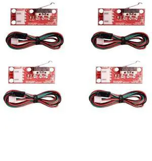 Mechanical Limit Switch with 3 Pin 70cm Cable Compatible with RAMPS 1.4 Control Board Part Switch Accessories 3D Printers Parts Set of 4