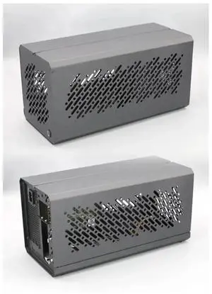 OCuLink Thunderbolt3/4 USB4 Chassis External Graphics Card GPU Dock PCIE 4.0 TH3P4G3 OCuP4v2 Metal Frame Case ATX37 Case,1 * ATX37CM Case