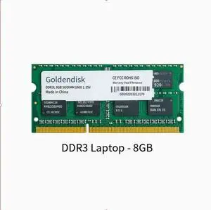 Goldendisk 8GB DDR3 1600MHz 260PIN SODIMM 1.35V Samsung Chip Notebook memory stick