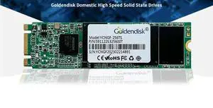 Goldendisk M.2 solid-state drive 256GB with a read and write speed of 550MB/s adopts SATA3 protocol and NGFF interface