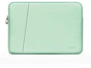 Baona BN-Q004 PU Leather Laptop Bag, Colour: Double-layer Mint Green, Size: 13/13.3/14 inch Mint Green 13/13.3/14 inch
