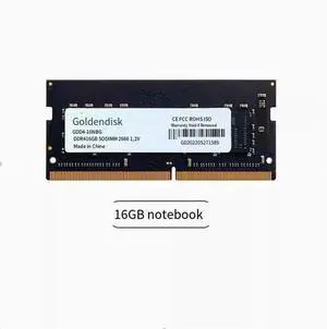 Goldendisk 16GB DDR4 2666MHz 260PIN SODIMM 1.2V Changxin Chip Notebook memory stick Goldendisk 16GB DDR4 2666MHz 260PIN SODIMM 1.2V Changxin Chip Notebook memory stick